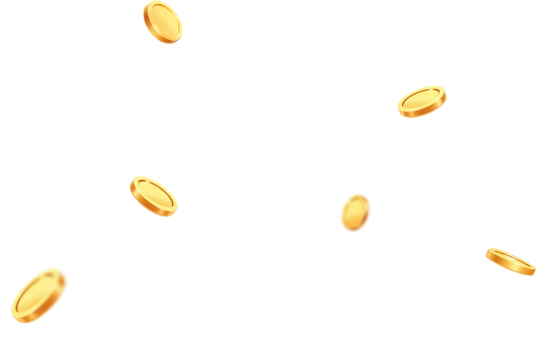 Gold coin decoration